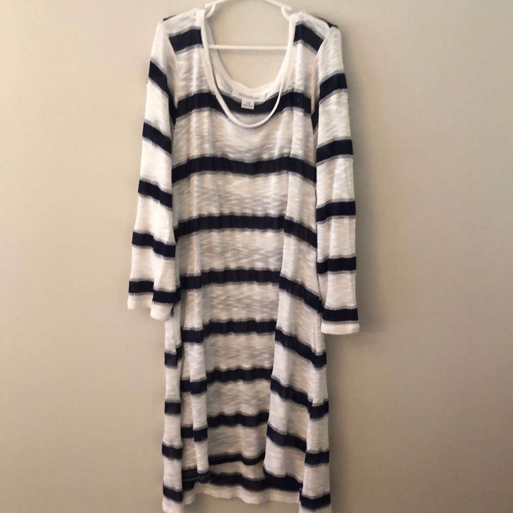 Motherhood Maternity Long Sleeve Striped Shirt